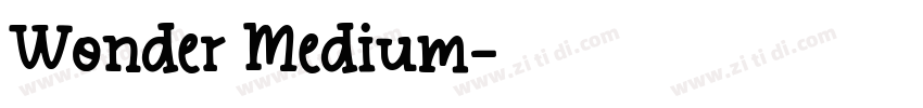 Wonder Medium字体转换